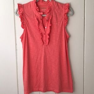 Lilly Pulitzer knit ruffle tank